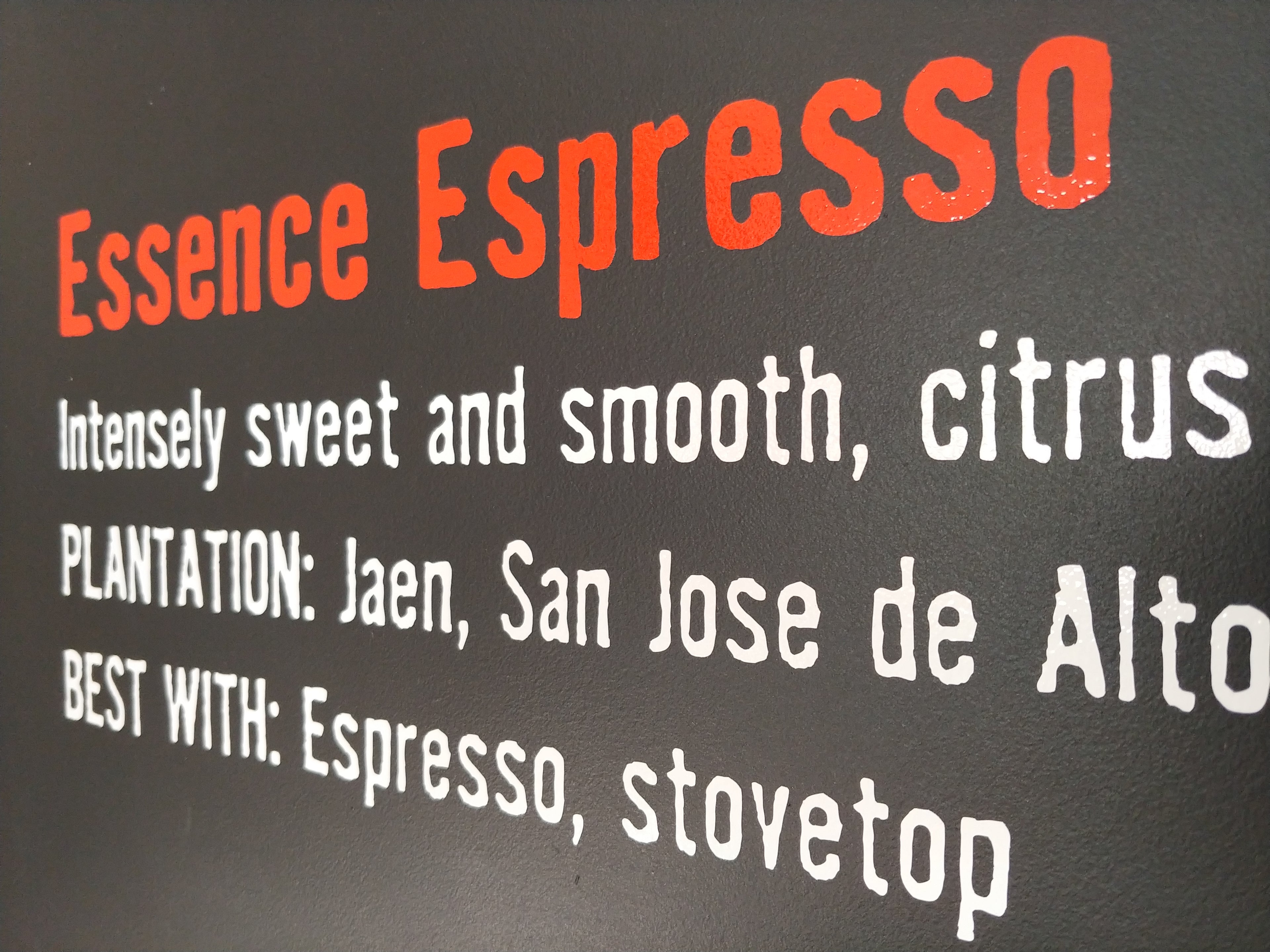 Essence Espresso and Organic Viva Espresso: the backstory