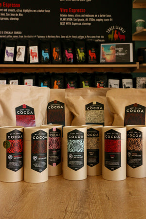 Shop Organic Sugars, Chai, and Drinking Chocolate at Three Llamas Coffee