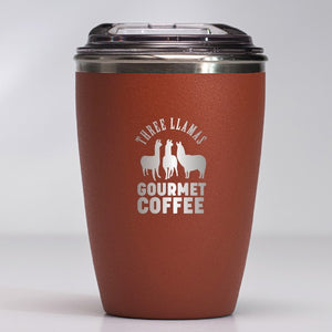 Three Llamas Coffee Bonfire Red Bullet Cup