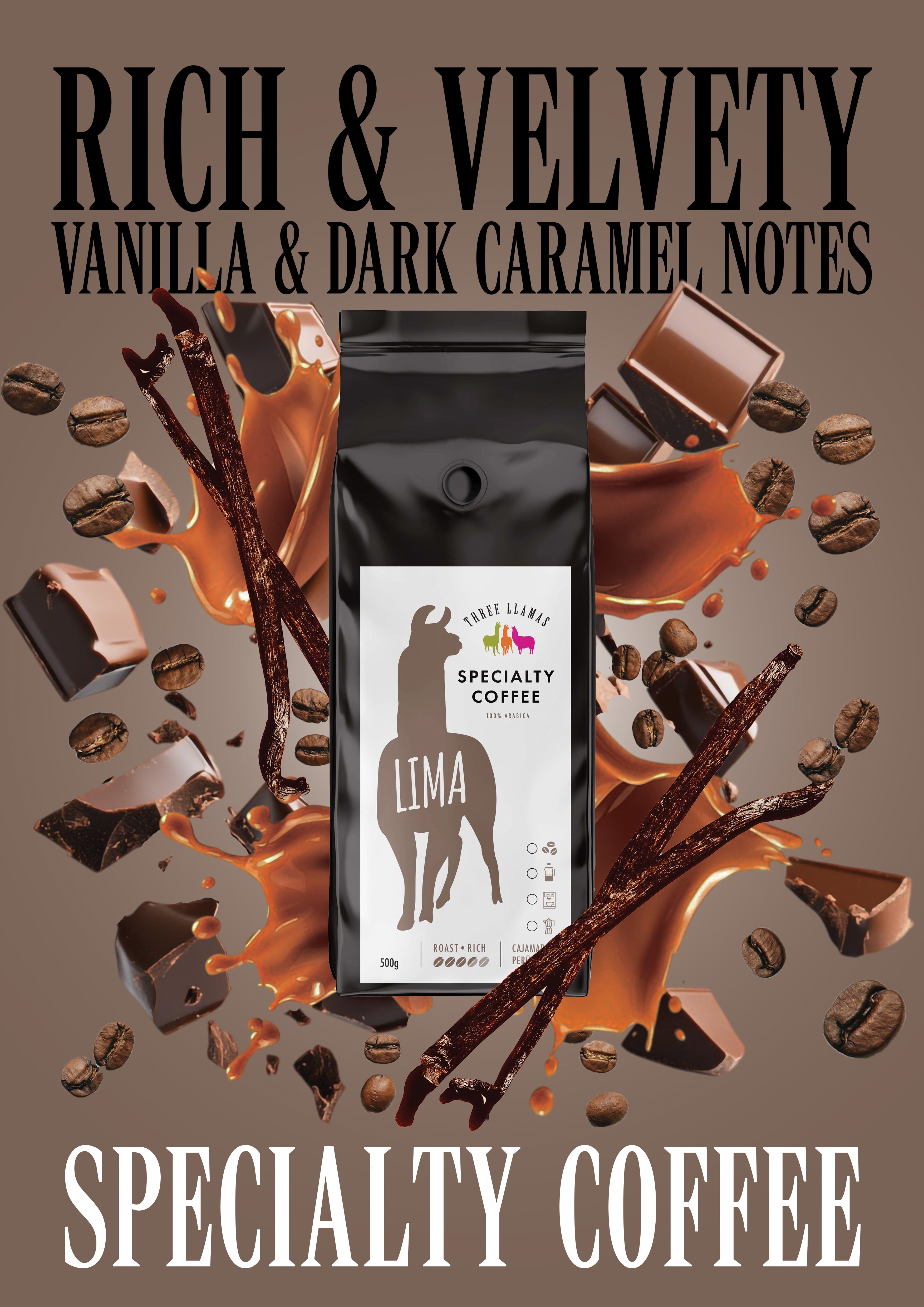 Three Llamas - Lima Blend Specialty Coffee
