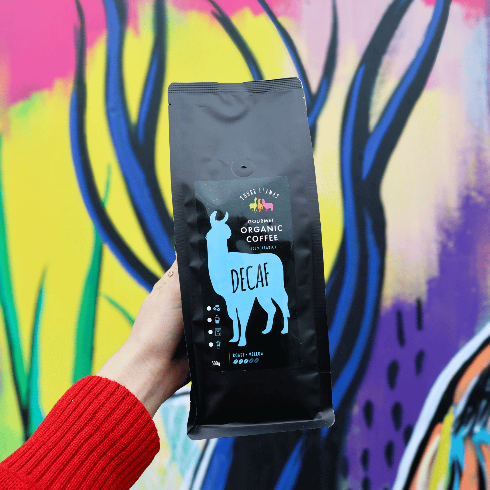 Three Llamas Organic Decaf Coffee