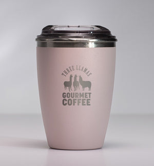 Three Llamas Coffee Pink Bullet Cup