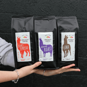 THREE LLAMAS GOURMET SPECIALTY COFFEE SAMPLER PACK