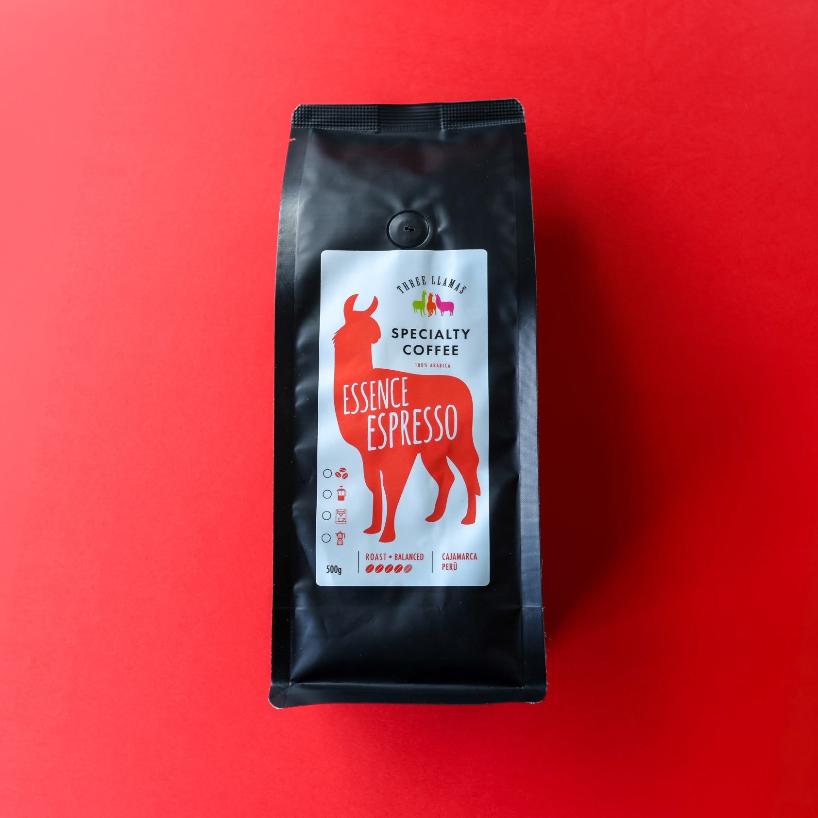 Three Llamas Essence Espresso Specialty Coffee