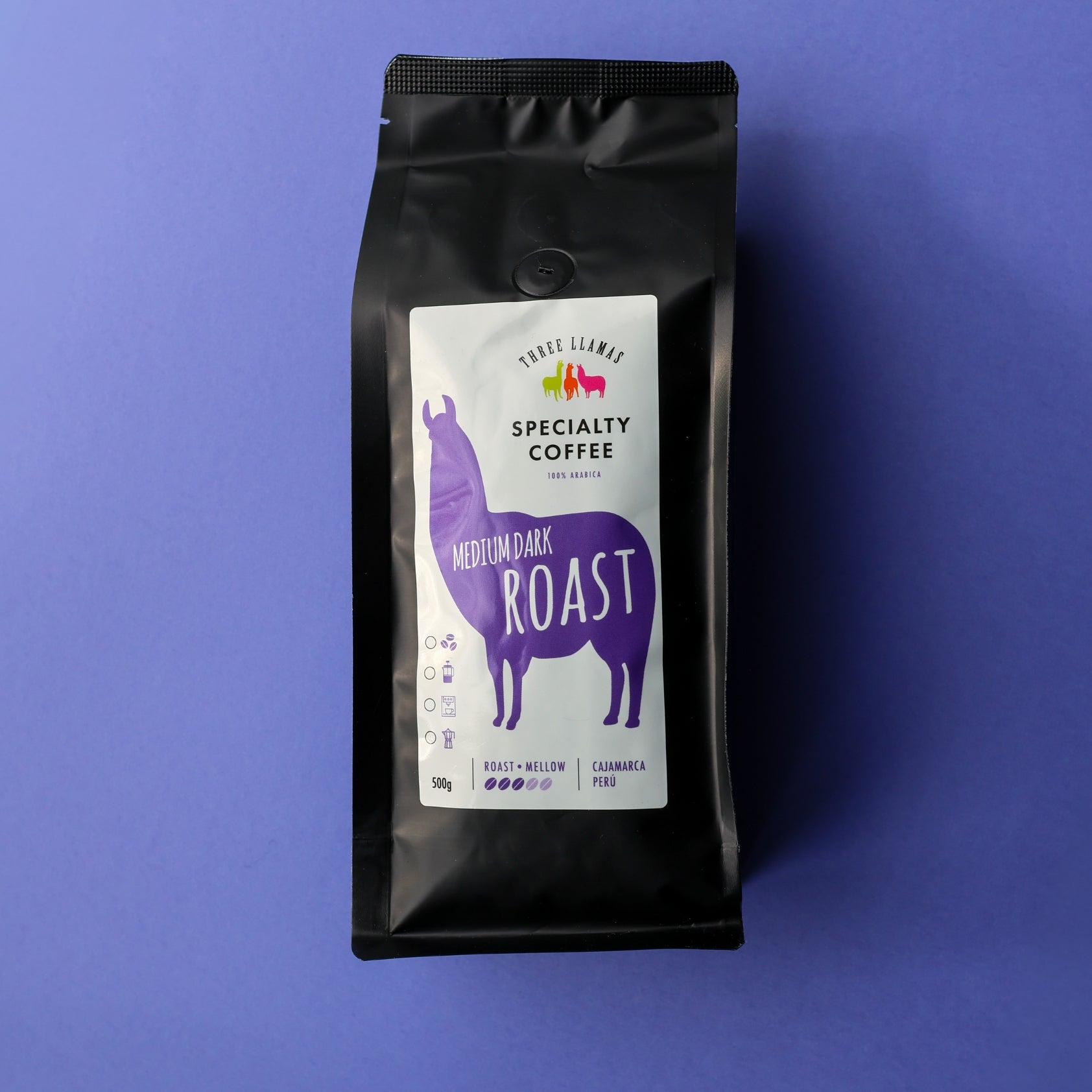Three Llamas - Medium Dark Roast Specialty Coffee