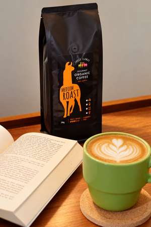 Three Llamas Medium Roast Organic Coffee