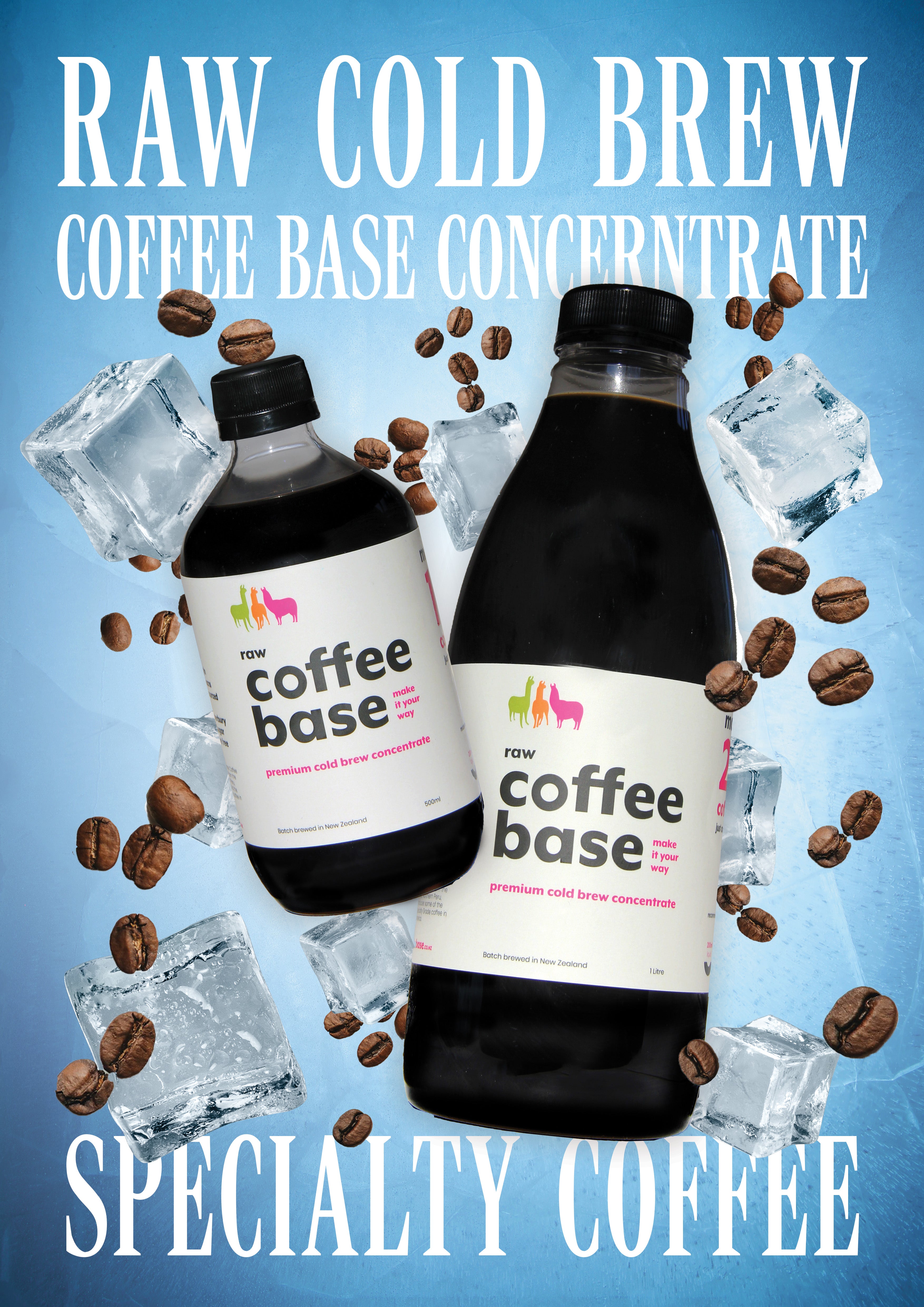 Three Llamas Raw Cold Brew Coffee Base