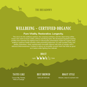 Three Llamas Wellbeing Certified Organic Coffee