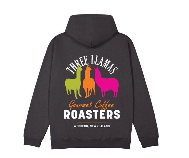 Three Llamas Coffee Hoodie