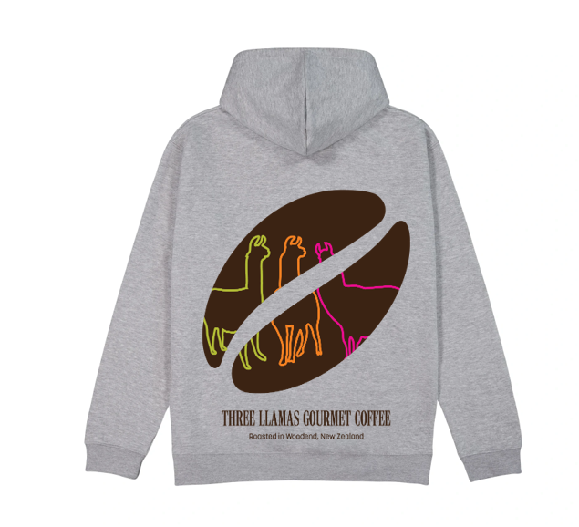 Three Llamas Coffee Hoodie