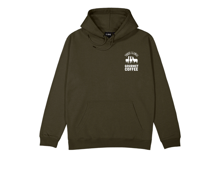 Three Llamas Coffee Hoodie
