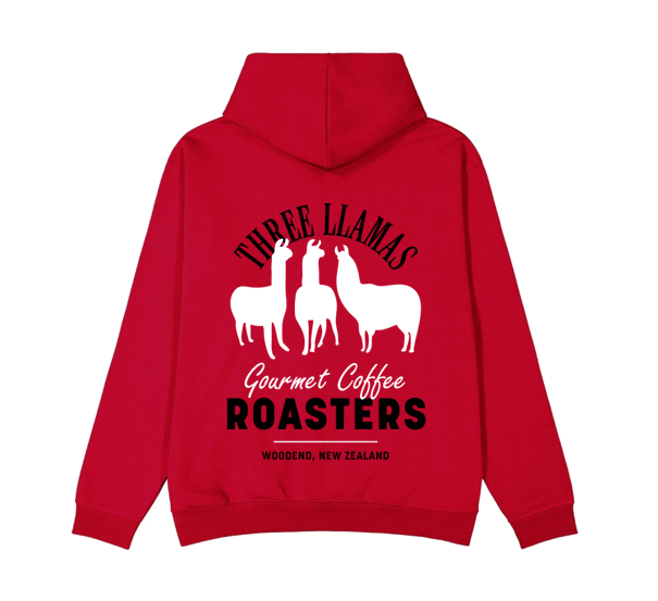 Three Llamas Coffee Hoodie