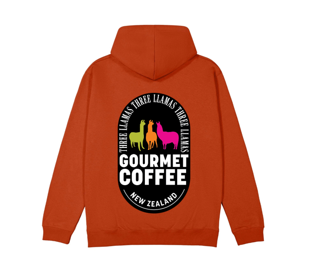Three Llamas Coffee Hoodie