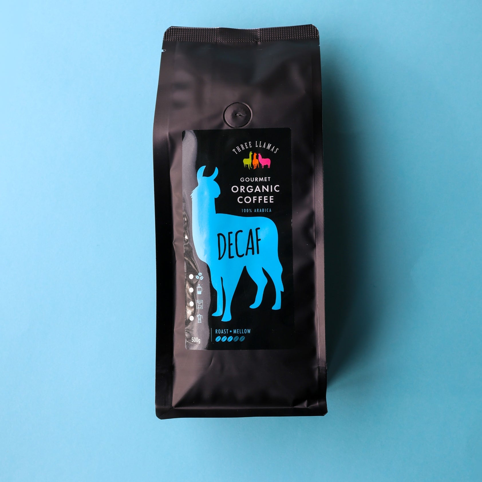 Three Llamas Organic Decaf Coffee