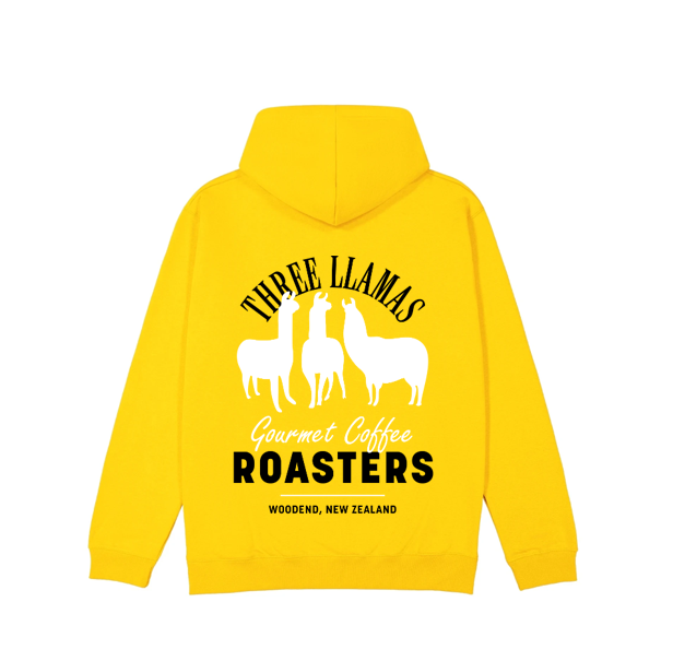 Three Llamas Coffee Hoodie