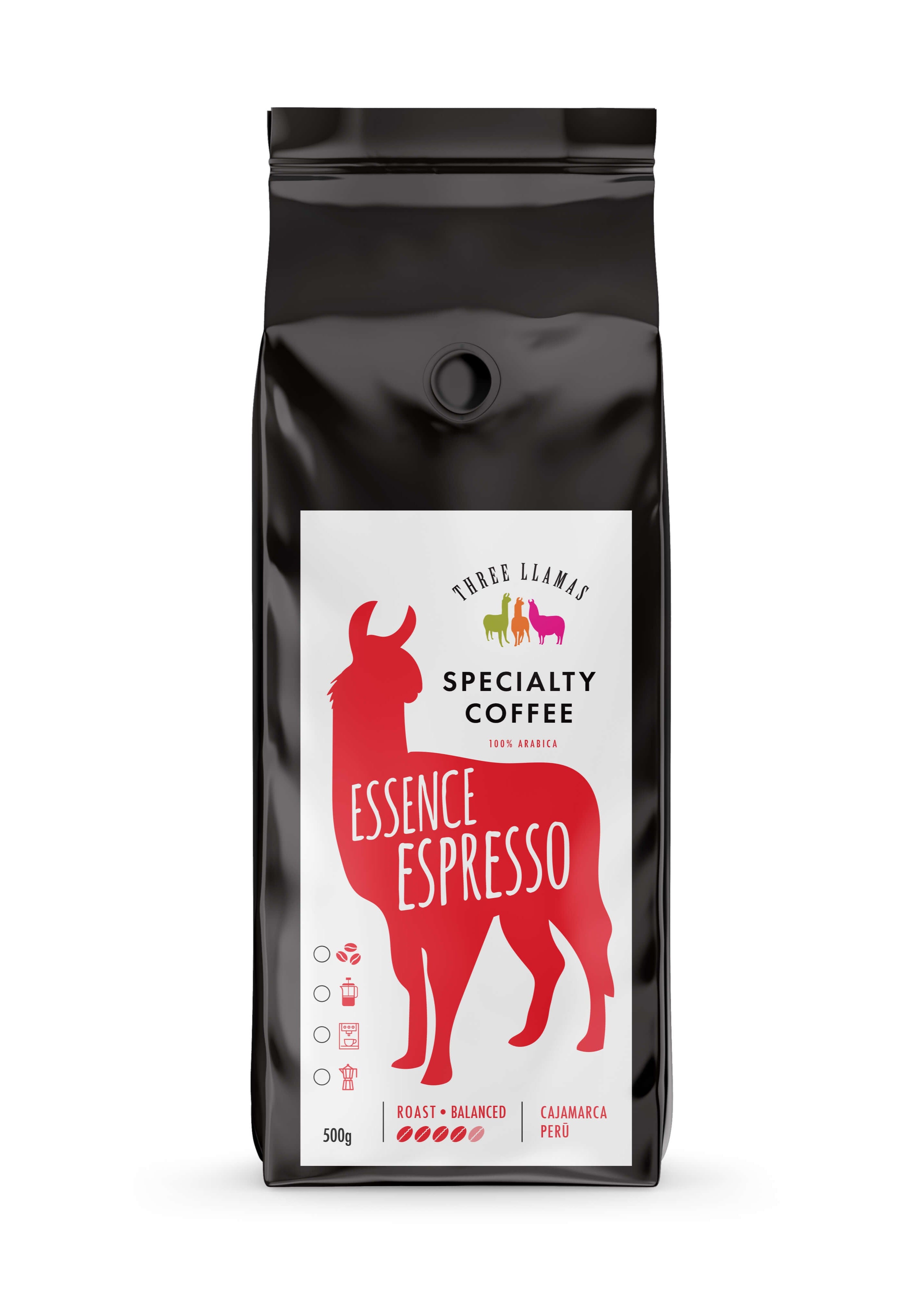 Three Llamas Essence Espresso Specialty Coffee